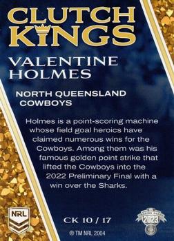 2023 NRL Traders Elite - Clutch Kings #CK10 Valentine Holmes Back